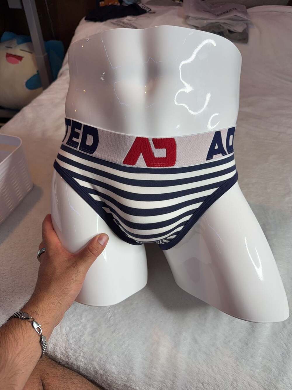 Addicted AD1276 Seamless Sailor Brief Navy Size L